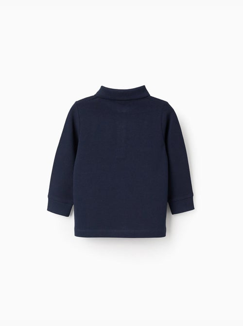 Polo à Manches Longues en Coton - Kiabi