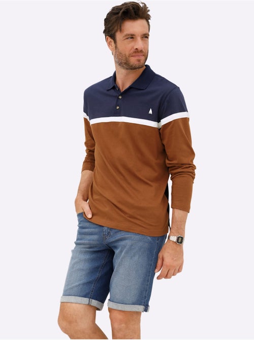 Polo à Manches Longues Jersey Fin - Taille Standard - Witt - Kiabi Polo à Manches Longues Jersey Fin - Taille Standard - Witt - Kiabi