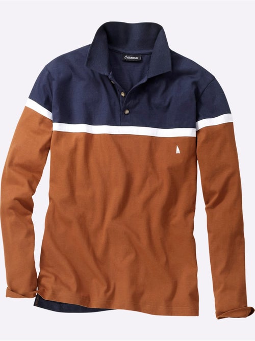 Polo à Manches Longues Jersey Fin - Taille Standard - Witt - Kiabi Polo à Manches Longues Jersey Fin - Taille Standard - Witt - Kiabi