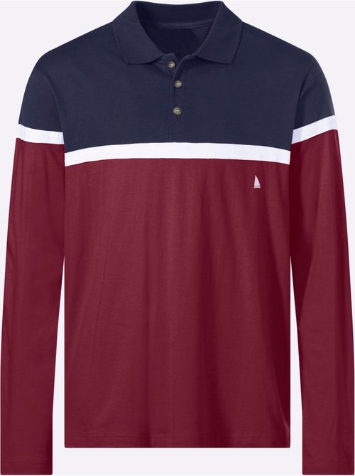 Polo à Manches Longues Jersey Fin - Taille Standard - Witt - Kiabi Polo à Manches Longues Jersey Fin - Taille Standard - Witt - Kiabi