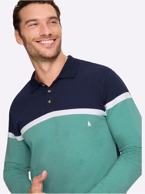 Polo à Manches Longues Jersey Fin - Taille Standard - Witt - Kiabi Polo à Manches Longues Jersey Fin - Taille Standard - Witt - Kiabi