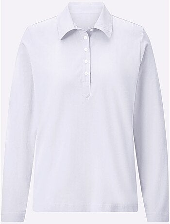Polo à Manches Longues Pur Coton - Taille Standard - Witt