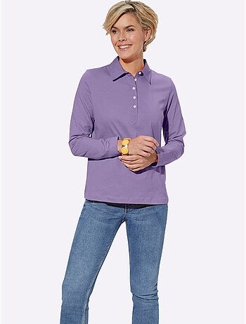 Polo à Manches Longues Pur Coton - Taille Standard - Witt