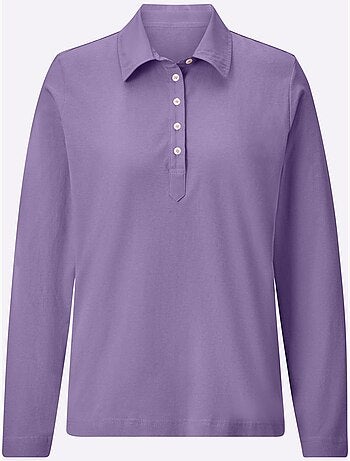 Polo à Manches Longues Pur Coton - Taille Standard - Witt