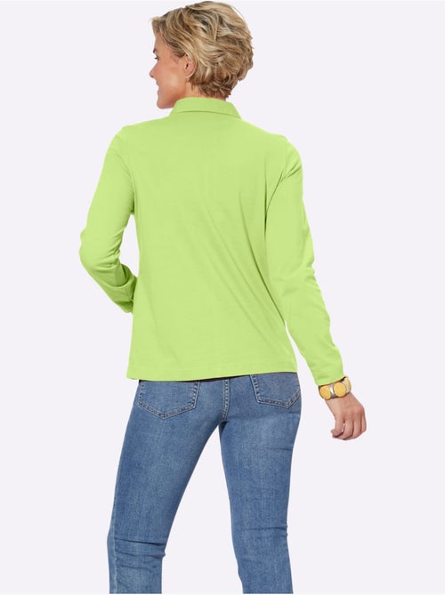 Polo à Manches Longues Pur Coton - Taille Standard - Witt - Kiabi