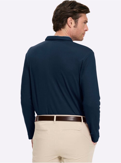 Polo à manches longues superbes détails - taille standard - witt - Kiabi Polo à manches longues superbes détails - taille standard - witt - Kiabi