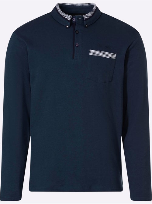 Polo à manches longues superbes détails - taille standard - witt - Kiabi Polo à manches longues superbes détails - taille standard - witt - Kiabi