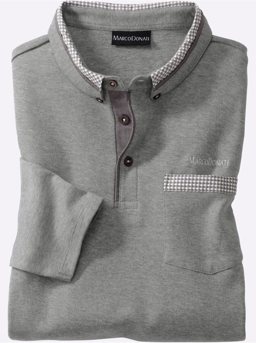 Polo à manches longues superbes détails - taille standard - witt - Kiabi Polo à manches longues superbes détails - taille standard - witt - Kiabi