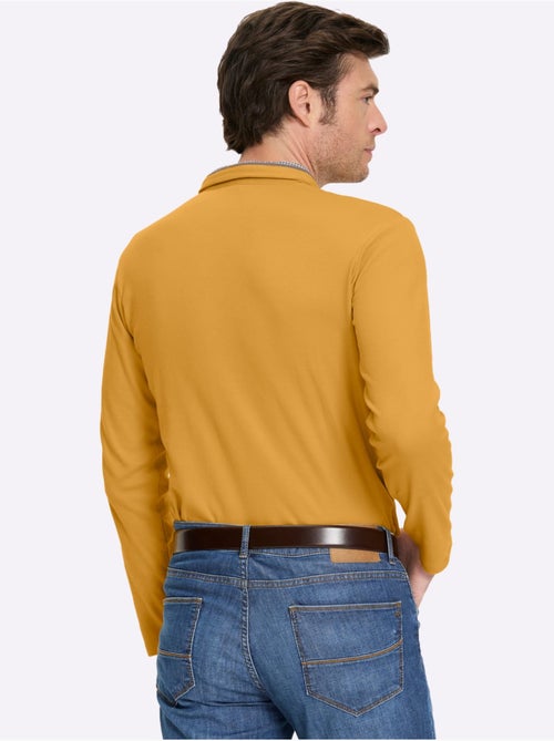 Polo à manches longues superbes détails - taille standard - witt - Kiabi Polo à manches longues superbes détails - taille standard - witt - Kiabi