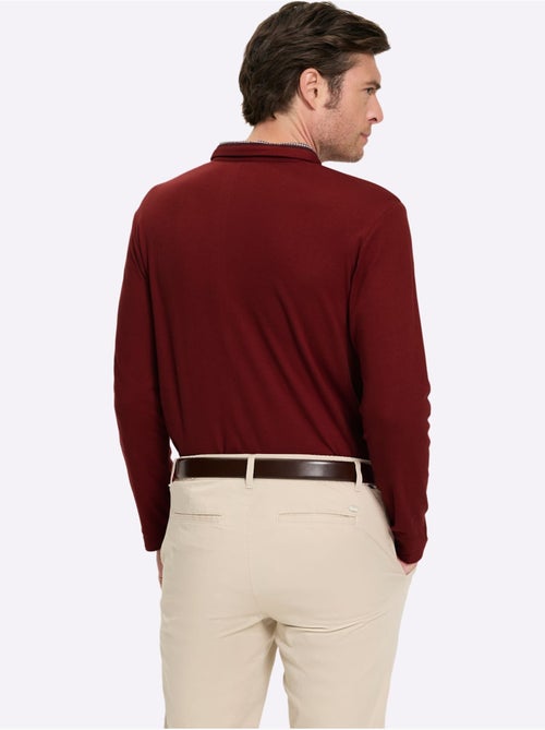 Polo à manches longues superbes détails - taille standard - witt - Kiabi