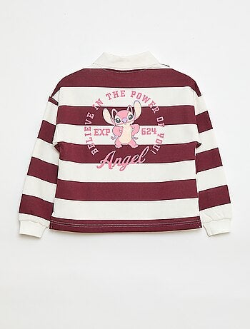Polo à rayures imprimé 'Angel' 'Disney'