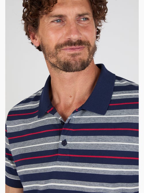 Polo à rayures manches courtes - Damart - Kiabi