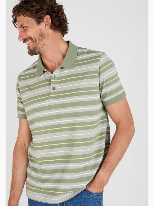 Polo à rayures manches courtes - Damart - Kiabi