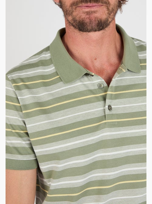 Polo à rayures manches courtes - Damart - Kiabi