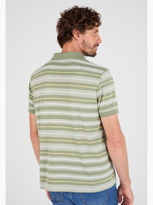 Polo à rayures manches courtes - Damart - Kiabi