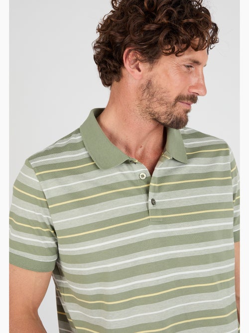 Polo à rayures manches courtes - Damart - Kiabi
