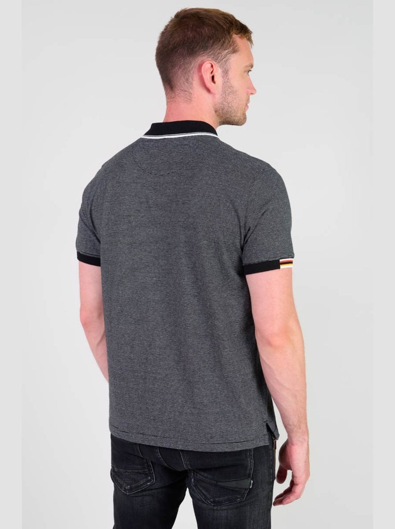 Polo ALCOR 'Le Temps Des Cerises' Noir - Kiabi