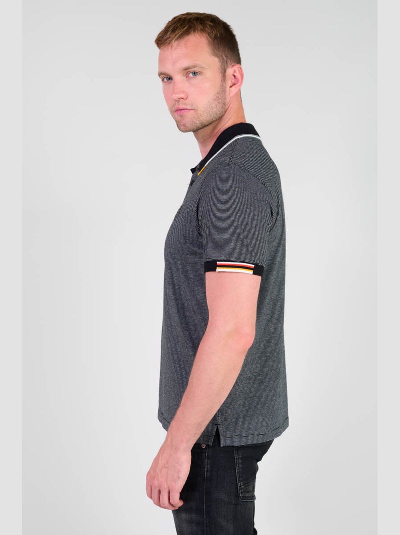 Polo ALCOR 'Le Temps Des Cerises' Noir - Kiabi