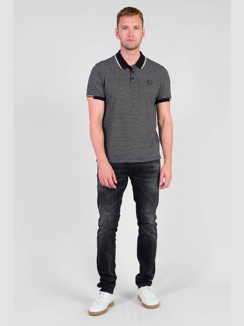 Polo ALCOR 'Le Temps Des Cerises' Noir - Kiabi