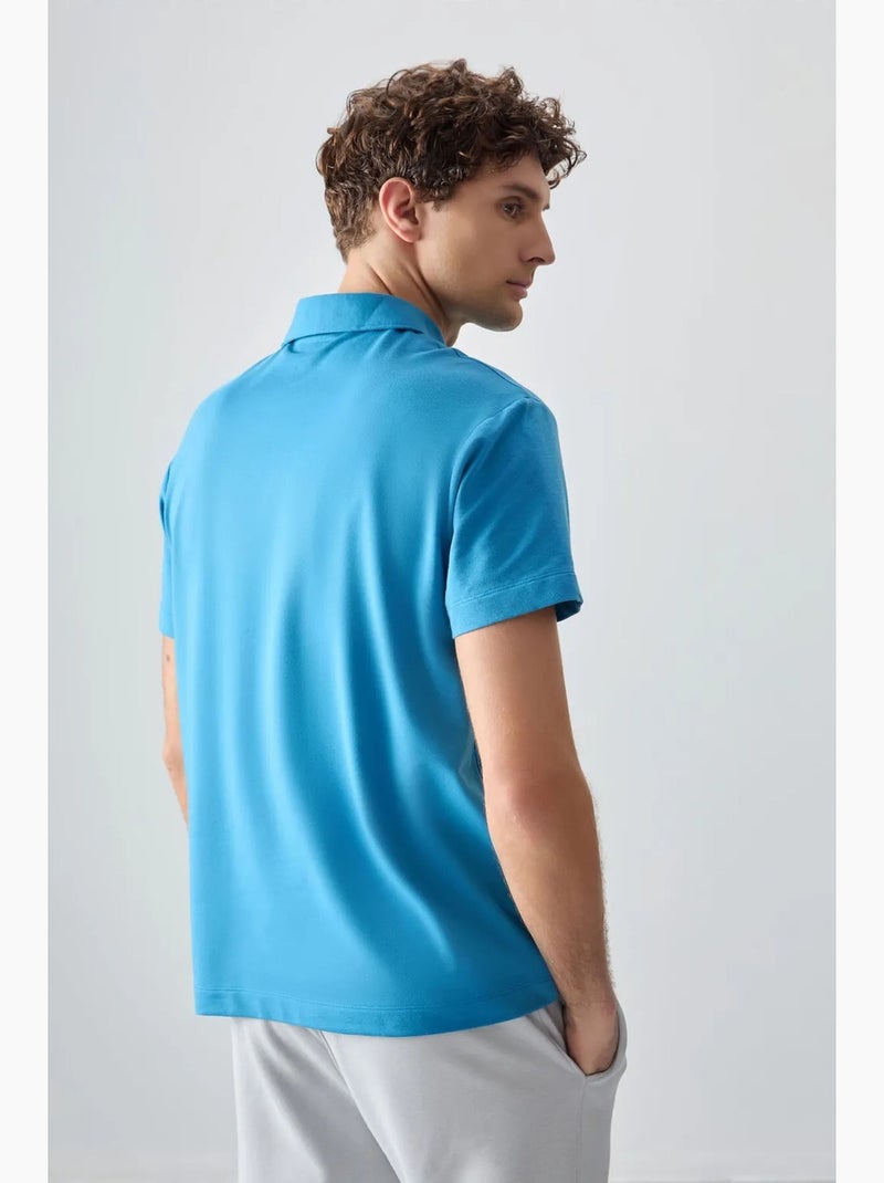 Polo ample tommy Bleu - Kiabi