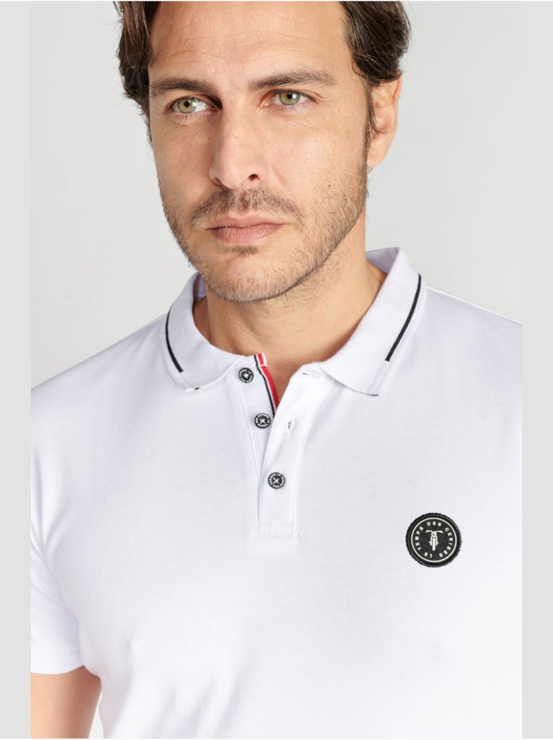 Polo ARON 'Le Temps Des Cerises' Blanc - Kiabi