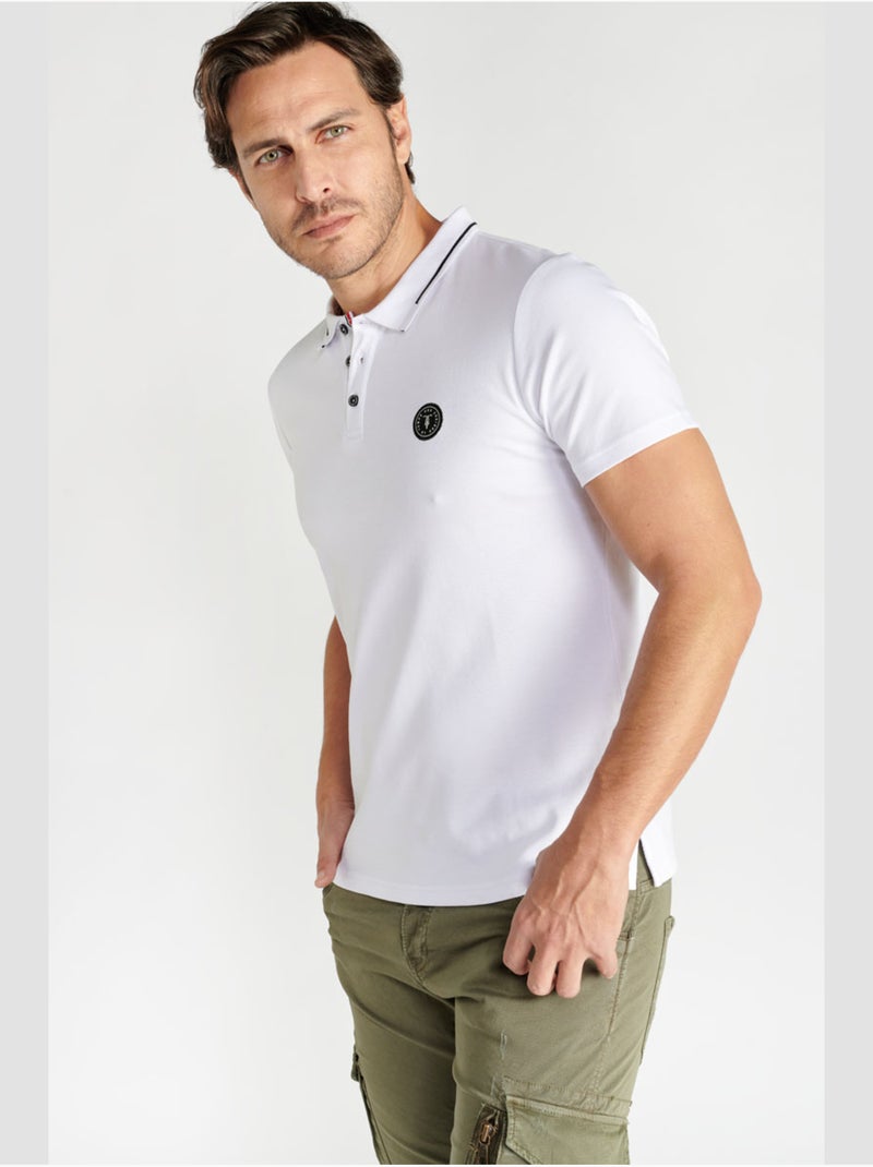 Polo ARON 'Le Temps Des Cerises' Blanc - Kiabi