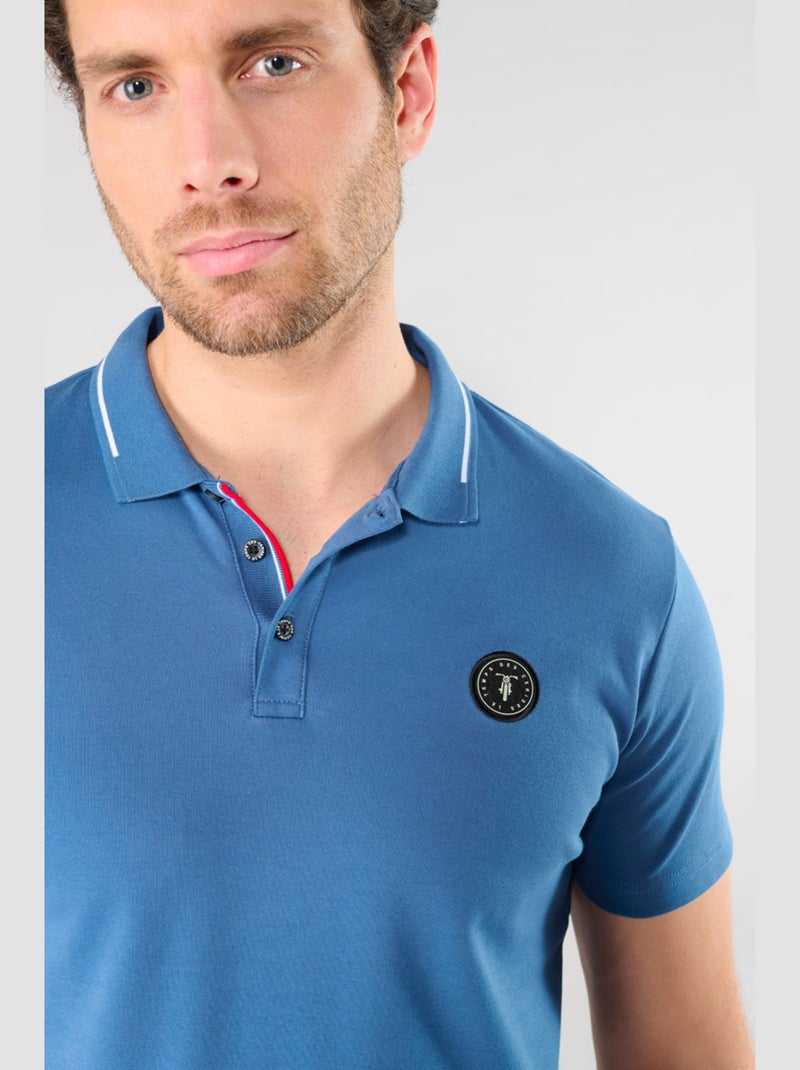 Polo ARON 'Le Temps Des Cerises' Bleu - Kiabi