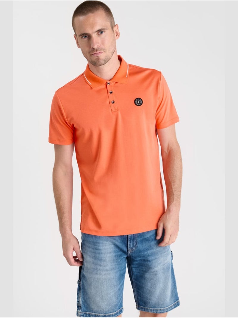 Polo aron 'le temps des cerises' Orange - Kiabi
