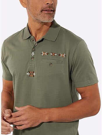 Polo avec broderie country - taille standard - moda vilona