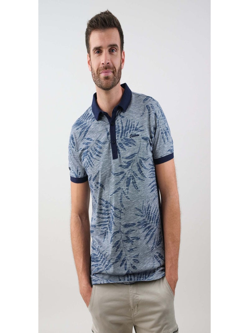Polo  avec broderie 'Deeluxe' Bleu marine - Kiabi
