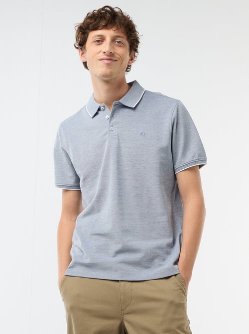 Polo avec broderie sur poitrine - Kiabi