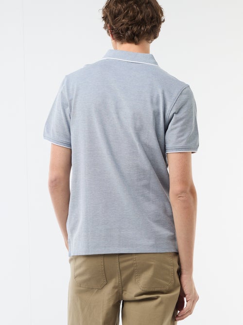 Polo avec broderie sur poitrine - Kiabi
