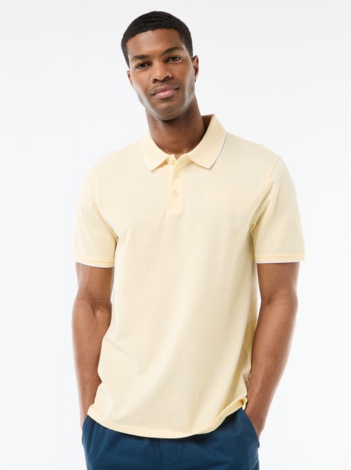 Polo avec broderie sur poitrine - Kiabi