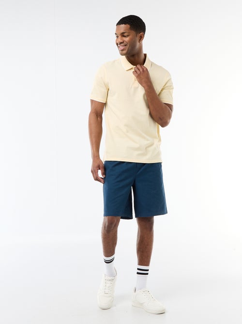 Polo avec broderie sur poitrine - Kiabi