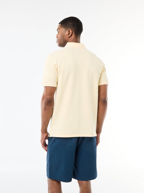 Polo avec broderie sur poitrine - Kiabi