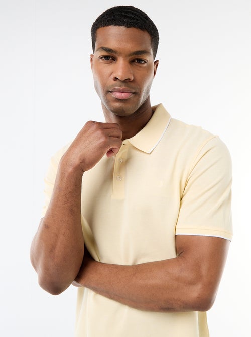 Polo avec broderie sur poitrine - Kiabi