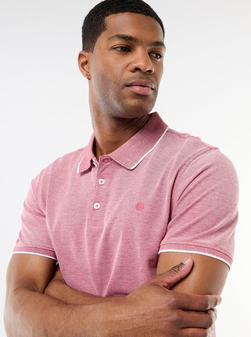 Polo avec broderie sur poitrine - Kiabi