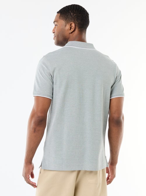 Polo avec broderie sur poitrine - Kiabi