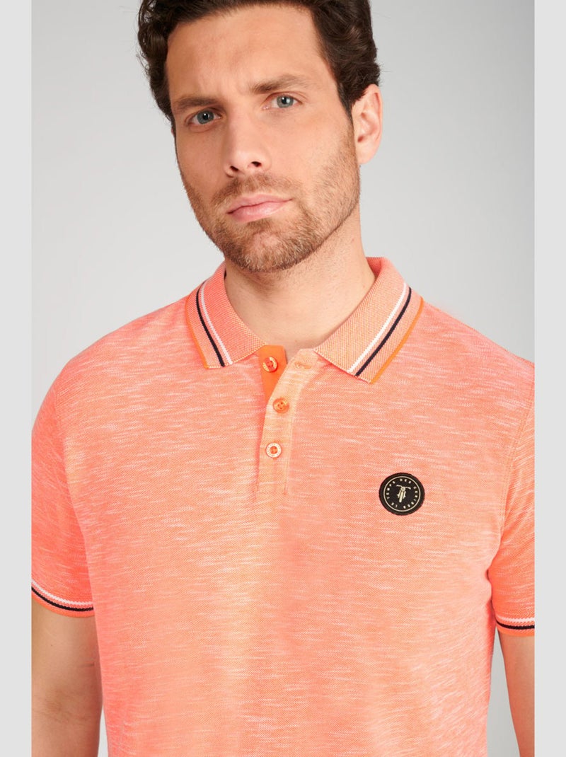 Polo BARES 'Le Temps Des Cerises' Orange - Kiabi