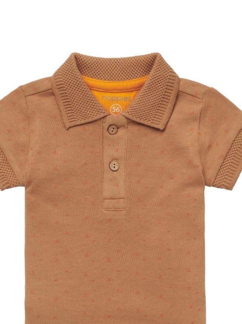 Polo Bébé Caramel en Coton BCI Marron - Kiabi
