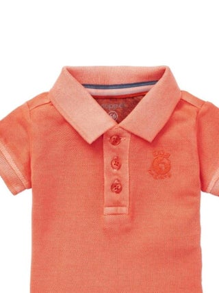 Polo Bébé en Coton Bio Mandarine