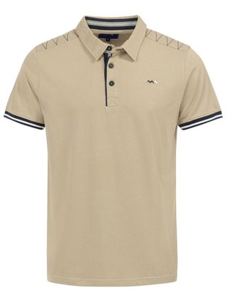 Polo beige Homme - Terre de Marins