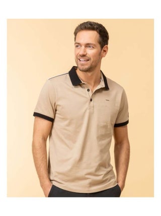 Polo beige Homme