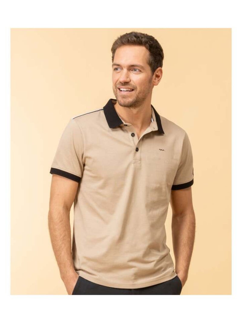 Polo beige Homme Beige - Kiabi