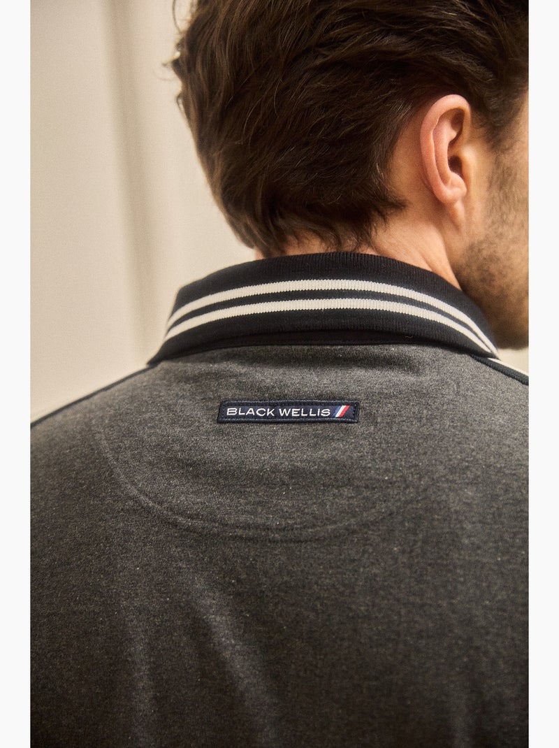 POLO BLACK&CO Noir Gris - Kiabi