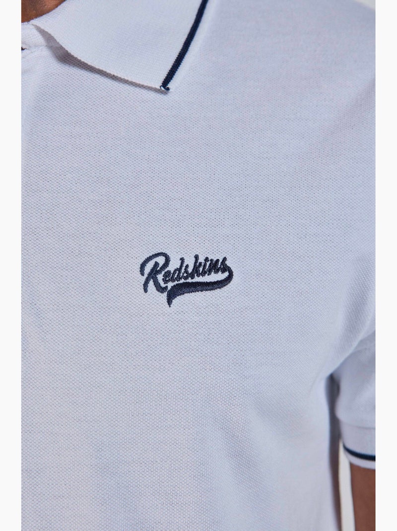 Polo Blanc 231040 Redskins Blanc - Kiabi
