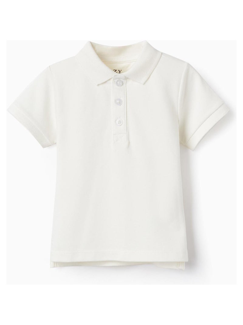 Polo blanc à manches courtes pour bébé garçon manches courtes MATISSE Blanc - Kiabi