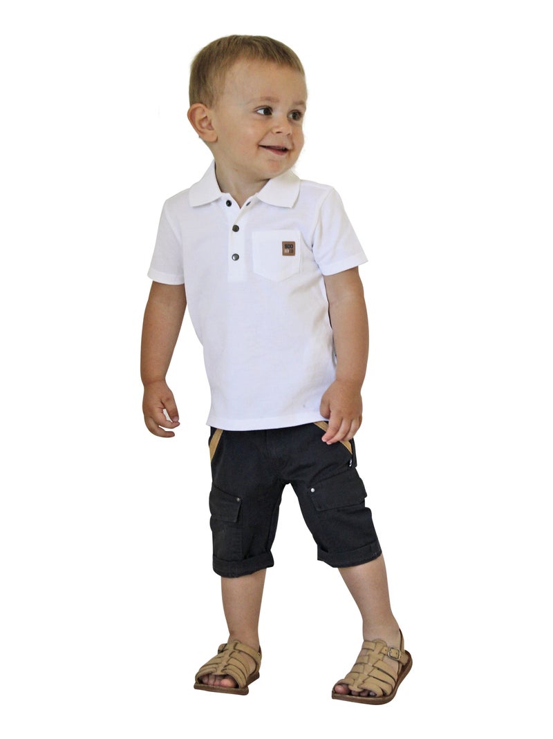 POLO BLANC CAETANO Blanc - Kiabi