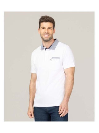 Polo blanc Homme