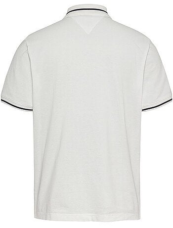 Polo Blanc Homme Tommy Hilfiger Tipped